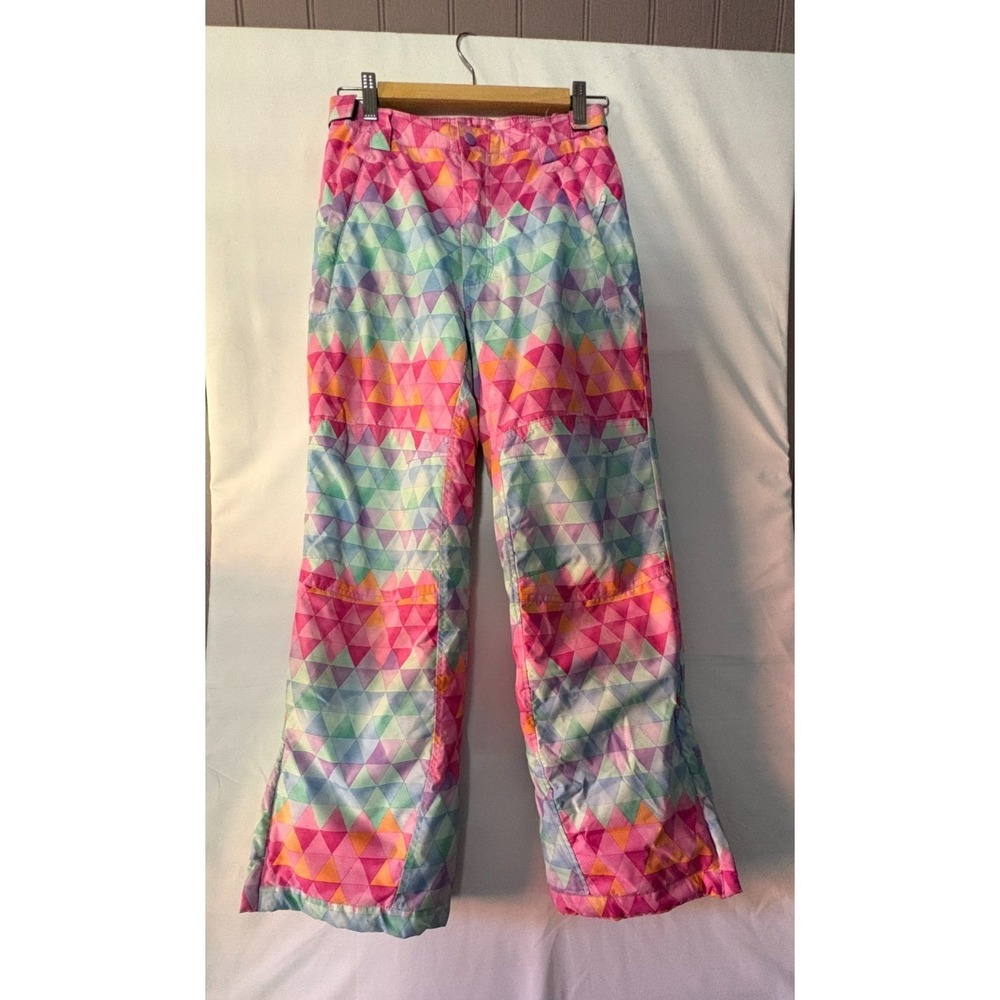 Eddie Bauer Kids multi colored ski pants size 14 Great condition